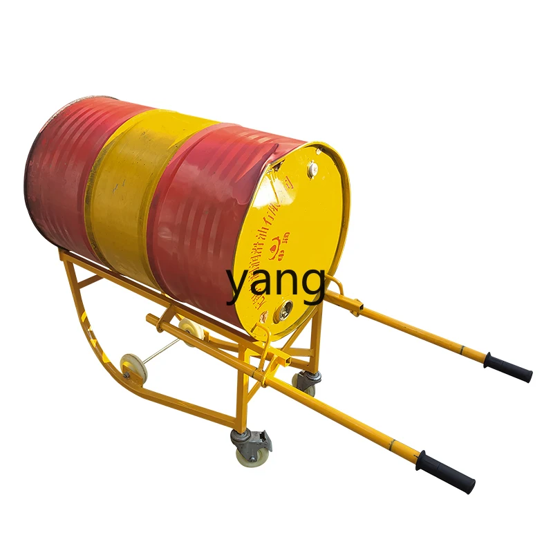 YJQ multifunctional manual oil drum handling and unloading truck Mechanical drum pallet loading and unloading truck Universal