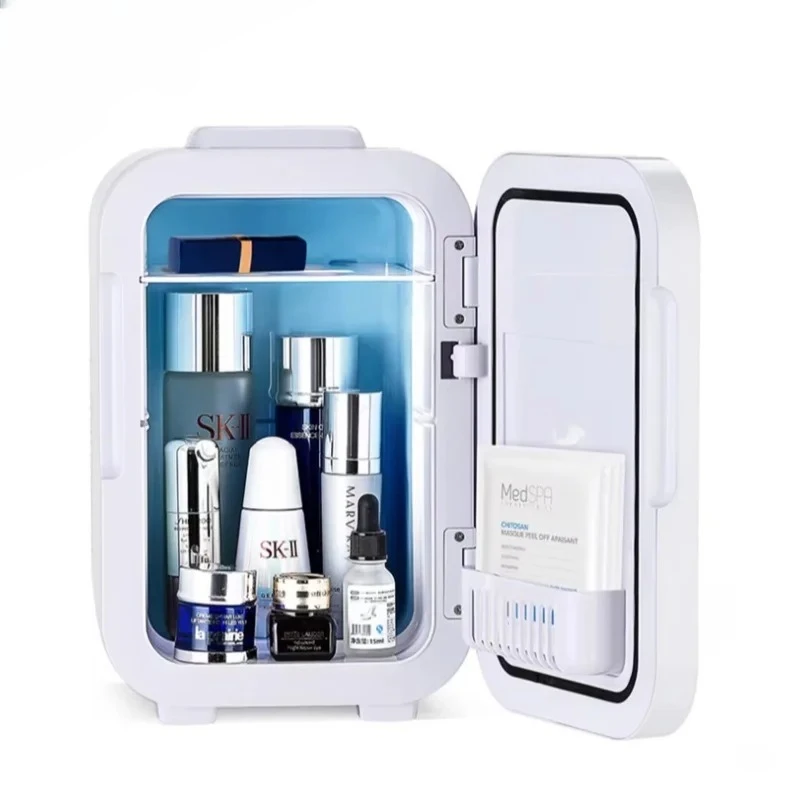 Mini frigorifero di bellezza 4L/8L all'ingrosso - Dispositivo di raffreddamento cosmetico portatile per la cura della pelle e il trucco, logo personalizzato OEM/ODM, compatto per la casa)