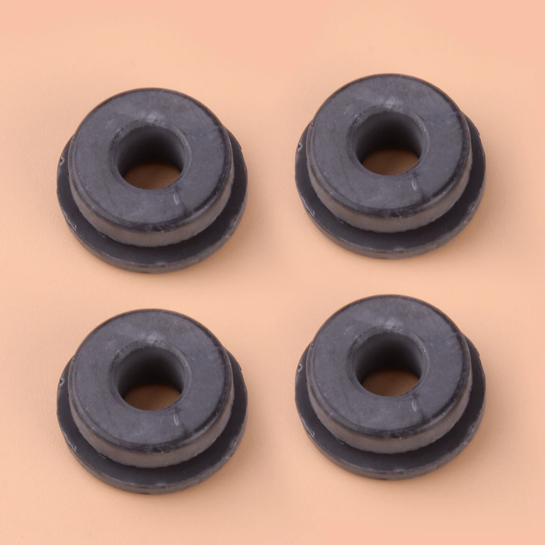 4Pcs Black Grommet Mount Battery Box Side Cover 90480-12053 Fit for Yamaha DT100 TW200 VMX1200 YZ80 XT350 WR250X Virago 750