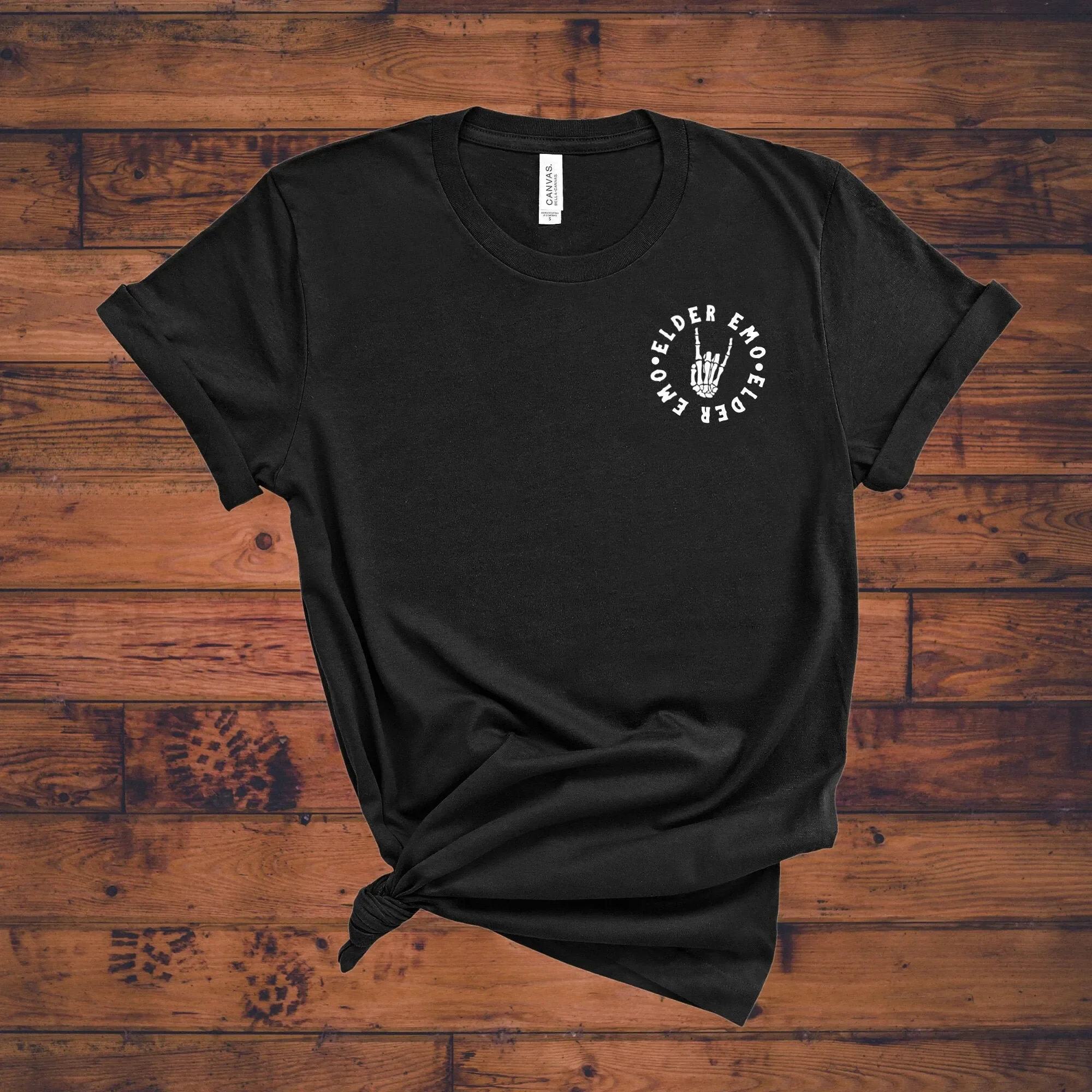 Elder Emo T Shirt Aesthetic Pop Punk Pastel Goth Clothing Grown Up Kid