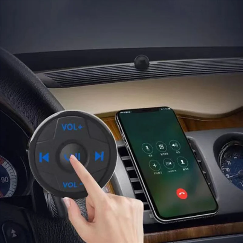 #70F Automotive Parts & Accessories,Car USB AUX Receiver Wireless Bluetooth Media Multifunction Button,black