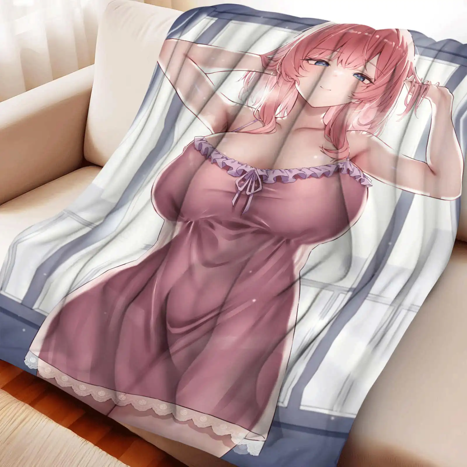 

Фланелевое одеяло на тему аниме для домашнего декора на Хэллоуин, мягкое одеяло в современном стиле