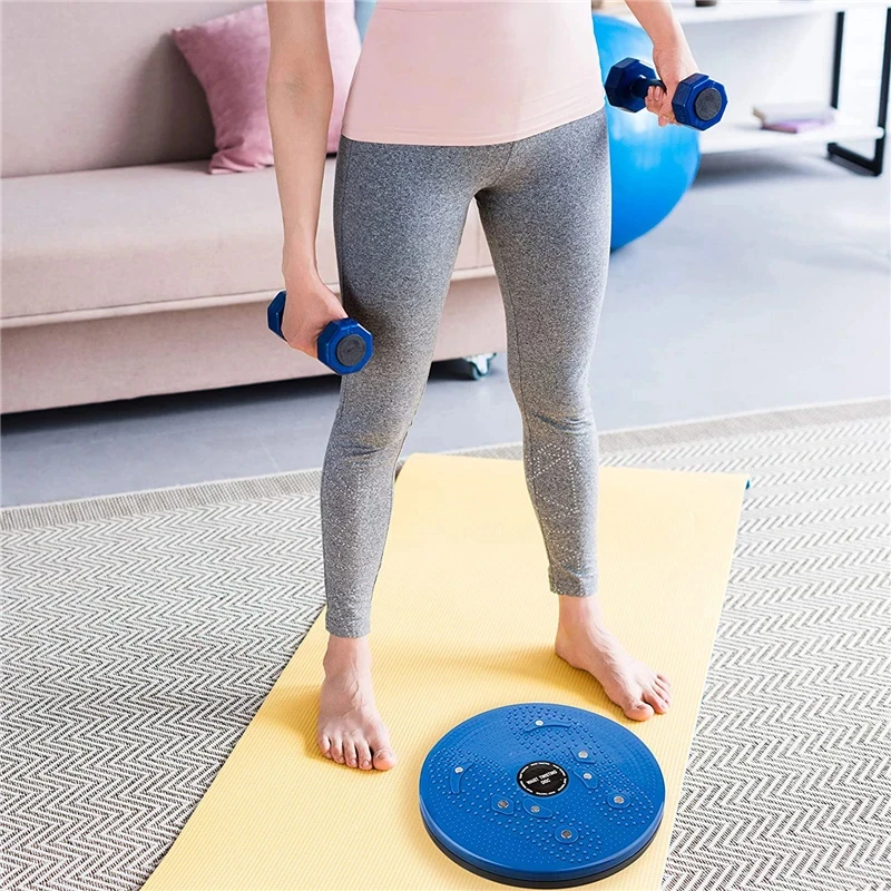 Placa de cintura giratoria para Fitness en interiores, tabla de equilibrio, tabla de masaje físico, giro moldeador de cuerpo para pérdida de peso