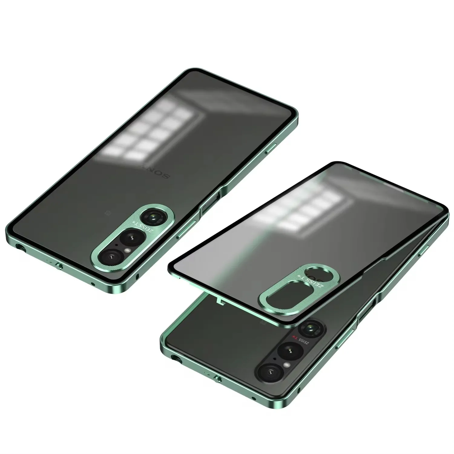 

Aluminum Alloy Phone Case For Xperia 1 Ⅳ Ⅴ Ⅵ Metal Frame Metal Lens Protection Frosted PC Backplate Shockproof Cover For Xperia