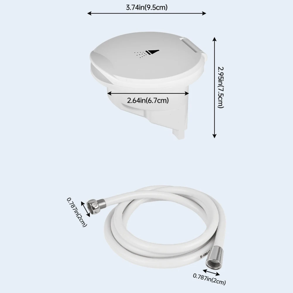 

Портативный набор для душа на открытом воздухе: комплект для послеплавательного омывания, выдвижная душевая лейка, гибкий шланг, устойчивый к перегибам