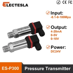 ES-P300 Pressure Sensor-0.1-0-100Mpa Oil Water Gas Pressure Measuring 4-20mA 0-5V 0-10V RS485  Pressure Transmitter