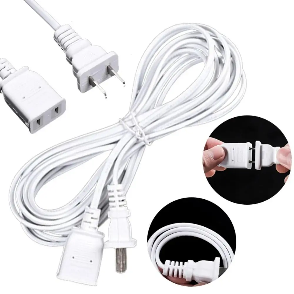 Neues zweipoliges AC-Netzkabel 2/3/5 m PVC EU-Typ-Adapter Kupfer US-Stecker
