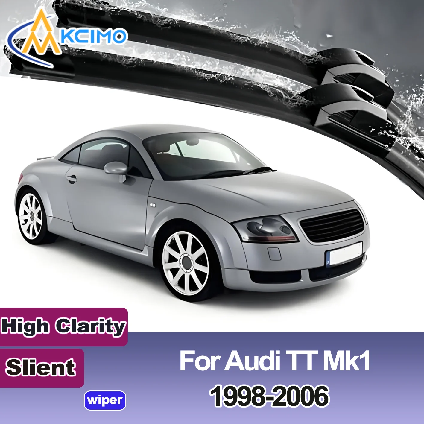 

2PCS New Front Windshield Wiper Blade for Audi TT Mk1 8N 1998-2006 TT RS Front Windshield Auto Wipers Blade Accessories 2006