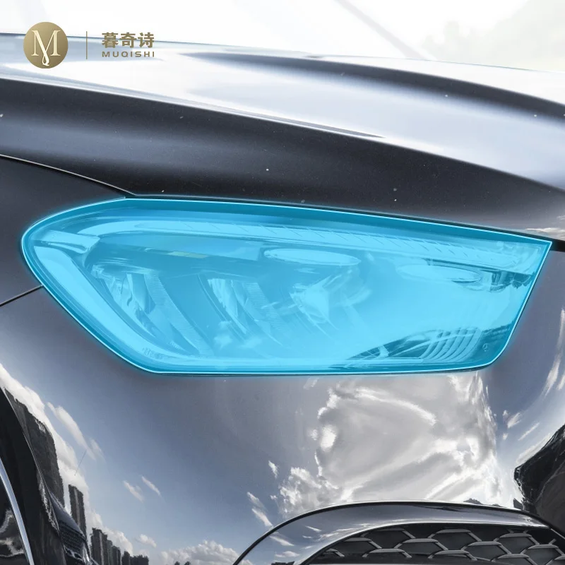 For Mercedes Benz GLE 2024 Car Exterior Headlight Anti-scratch TPU PPF Protective film refit Anti-scratch Repair film Accessori