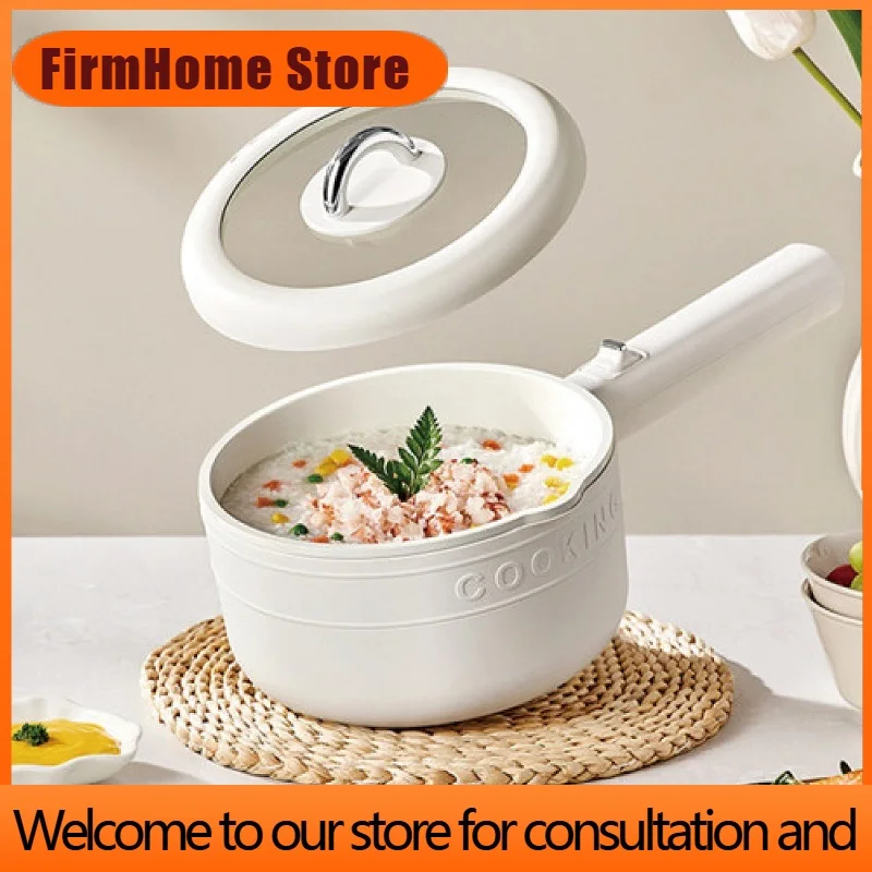 FirmHome Store2L Electric Cooking Pot Student Multifunction Pot Hot Pot Household Ceramic Glaze Non Stick Cooker Rice Cooker Kit