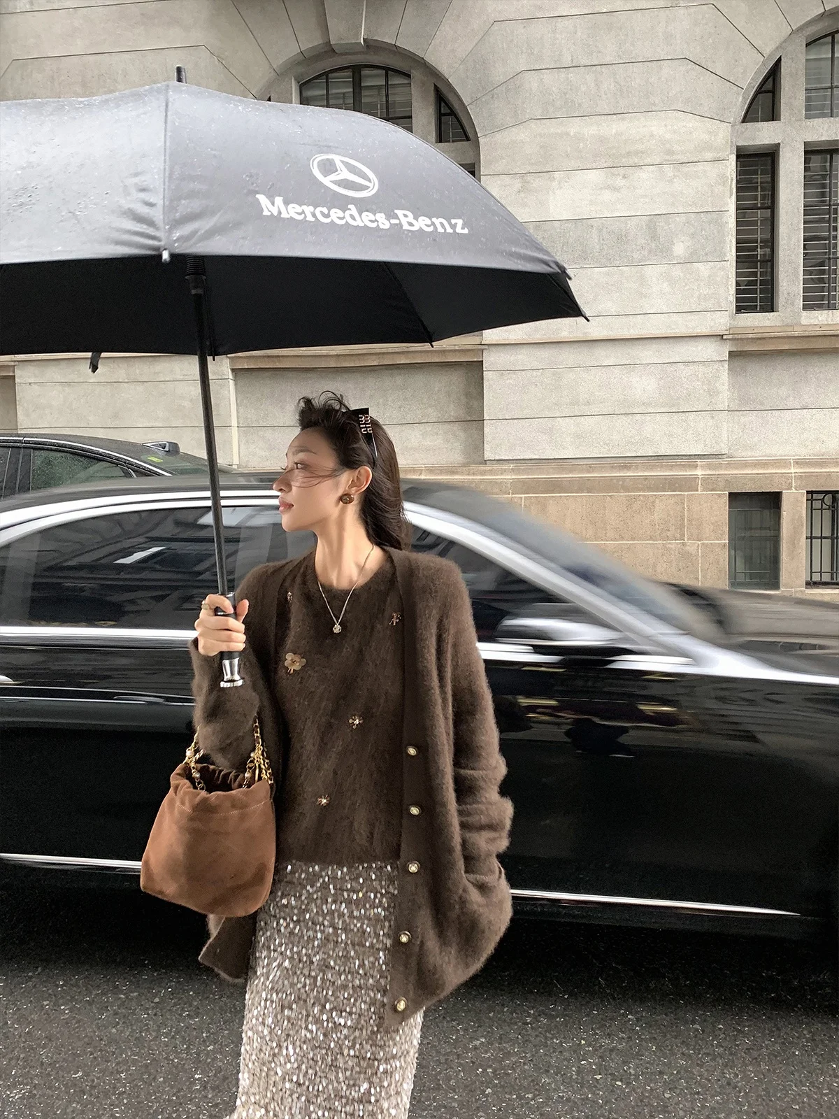 

Cchen Роскошный элитный женский кардиган-жилет, комплект осенне-зимнего теплого цвета, свободный крой, чистый цвет