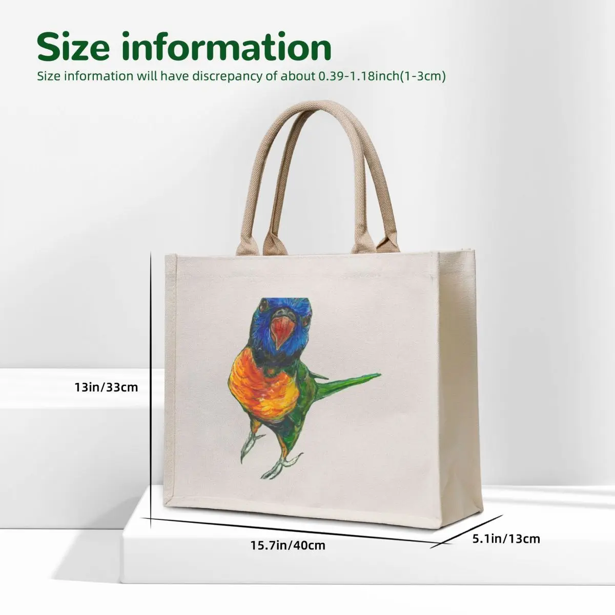 حقيبة يد Rainbow Lorikeet Tote، حقائب توصيل مجانية، حقيبة يد للشاطئ