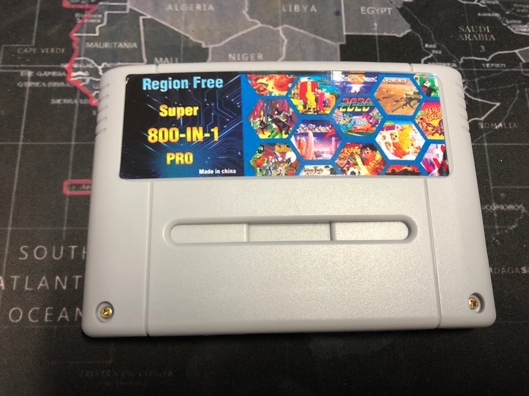 Super DIY Retro 800 in 1 Pro Video Game Cartridge For 16 Bit Game Console Card China Version
