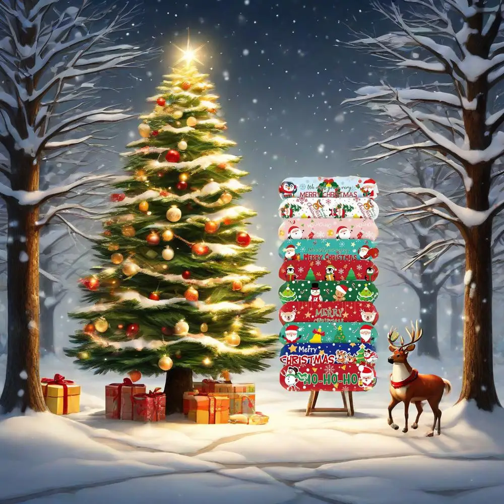 10/30/60 قطعة الكرتون عيد ميلاد سعيد الفرقة المعونة تضميد الجروح التصحيح الجص للأطفال الجلد الشريط الإسعافات الأولية ضمادات لاصقة