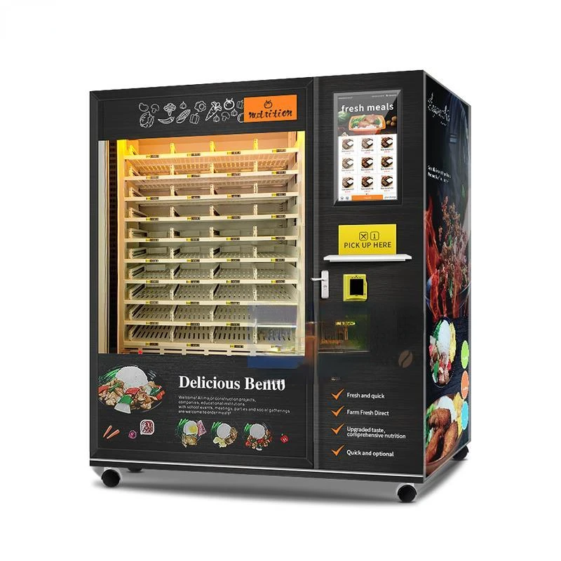 Meal Food Vending Machine With Microwave 24 Hours Vending Machine Automatic Hotting Selling Vending Machine