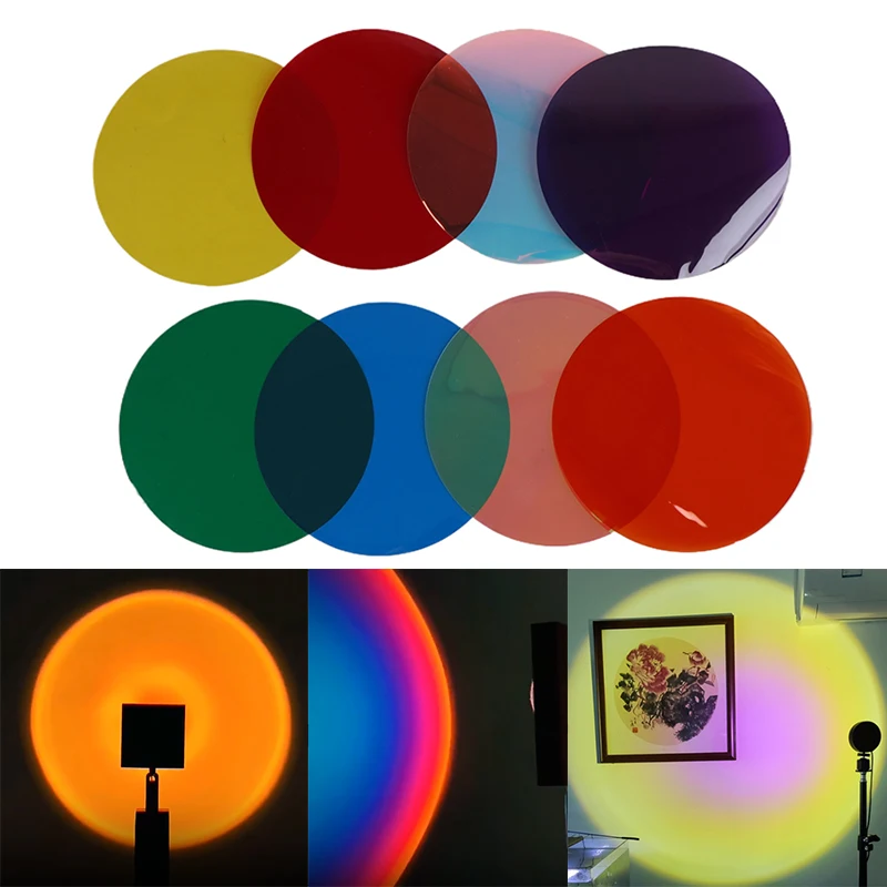 5/10Pcs 10cm Lamp Color Correction Film Self Adhesive Transparent Filter Sheet Light Gel For Headlights DIY Lighting Accessories