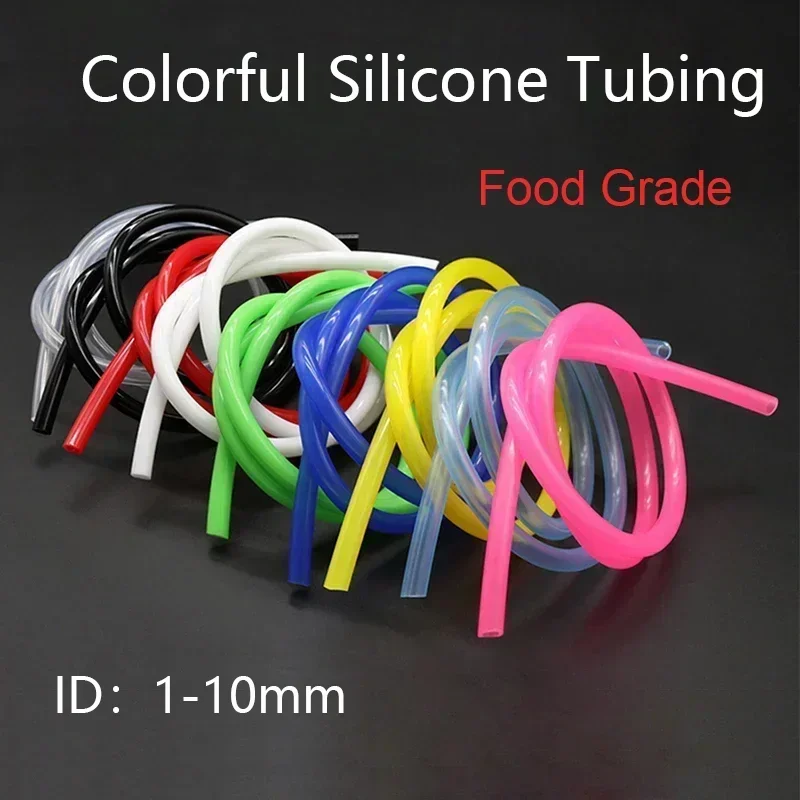 1 Meter ID 1 2 3 4 5 6 7 8 9 10 mm Silicone Tube Flexible Rubber Hose Food Grade Soft Drink Pipe PVC Hose Pipe Rubber Tube