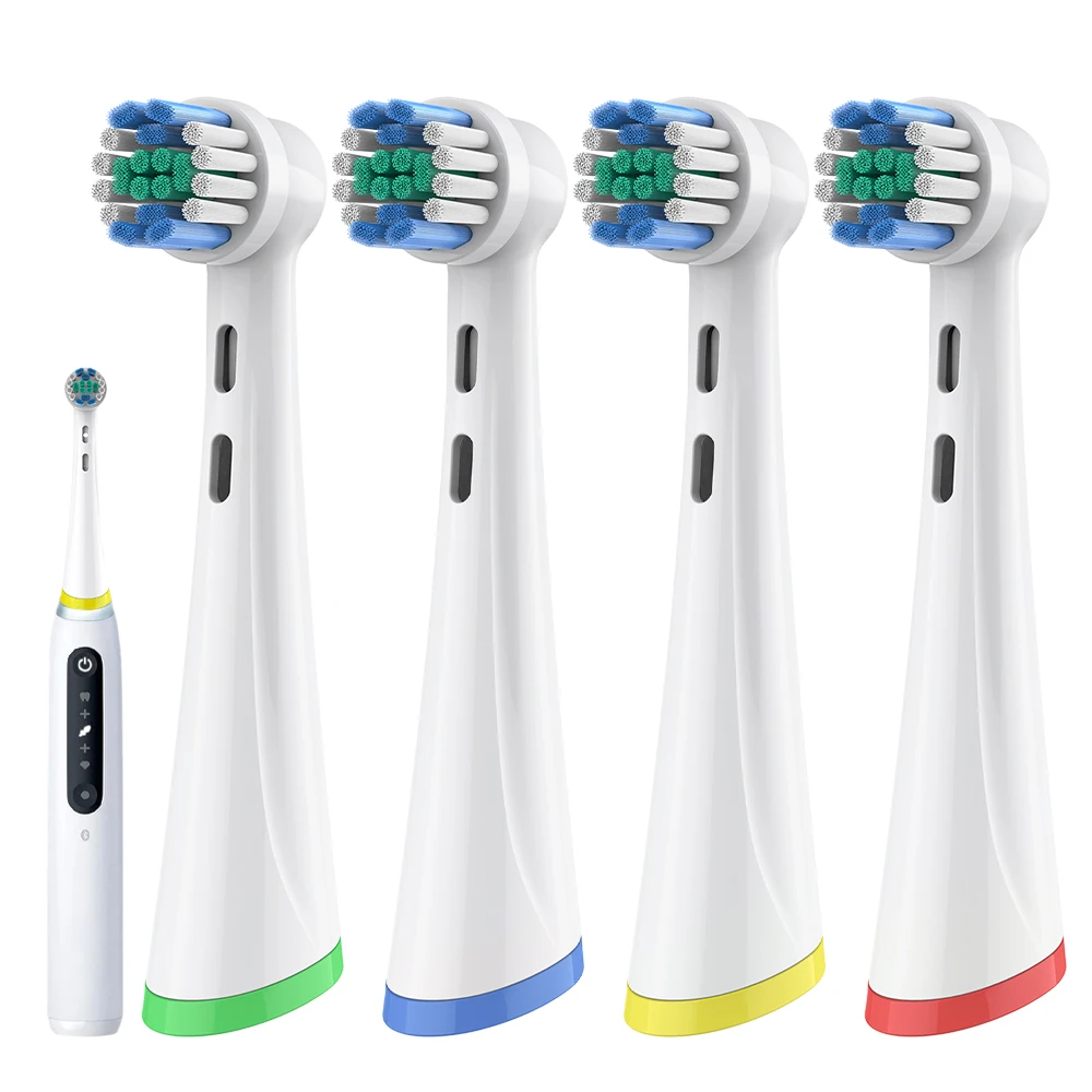 4 8 12 Compatible with Oral B iO 2/3/4/5/6/7/7G/8/9/10 Electric Toothbrush Replacement Brush Heads, Tooth Head for Daily Clean