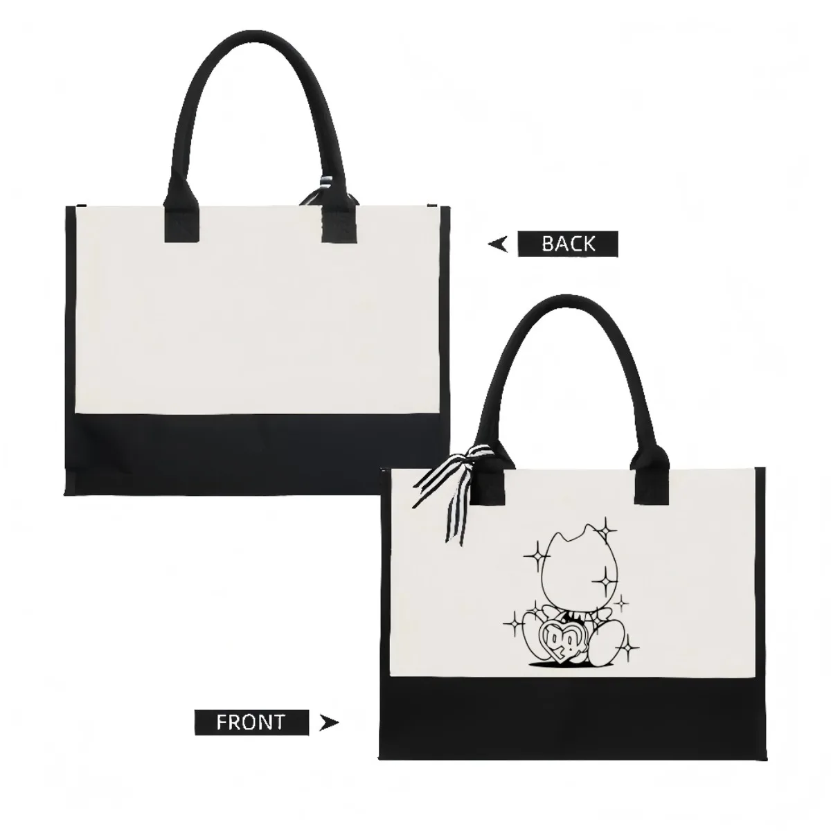 Bladee Draingang Sa Mer 2026 وصول جديد موضة عملية واسعة قابلة لإعادة الاستخدام حمل حقيبة نمط طباعة 2 لهجة الثقيلة Lar