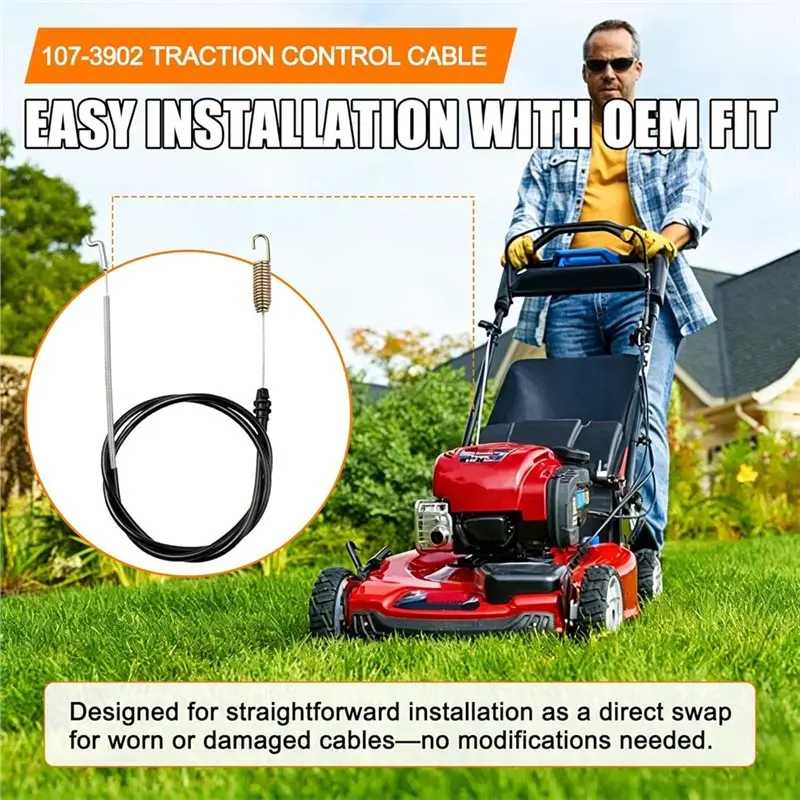 75STO-107-3902 Traction Control Cable Replacement For Toro, Lawn Boy & Insight Lawn Mowers, Fit For 1073902