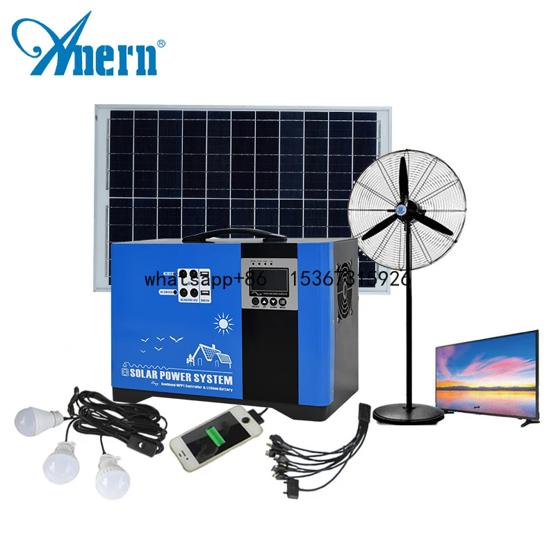 

Anern Home Lighting 1KW mini kit panel solar energy generator