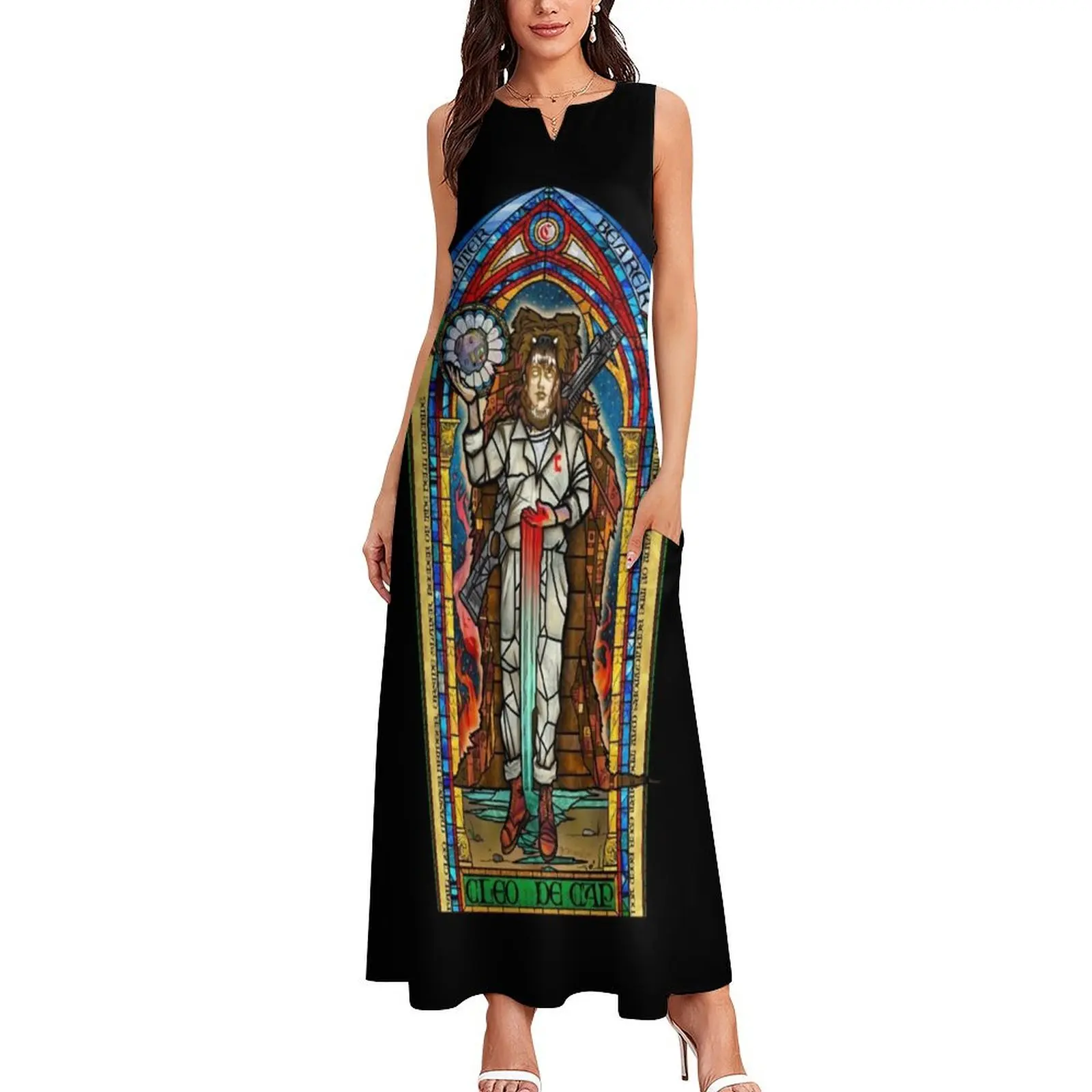 MAIDEN IN THE BEAR Long Dress Clothing female dress dresses womans clothing Women's summer dress