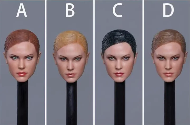 

1/6th масштаб SDH017 Loli Красивая голова скульптура A B C три типа для Phicen женские аксессуары для тела