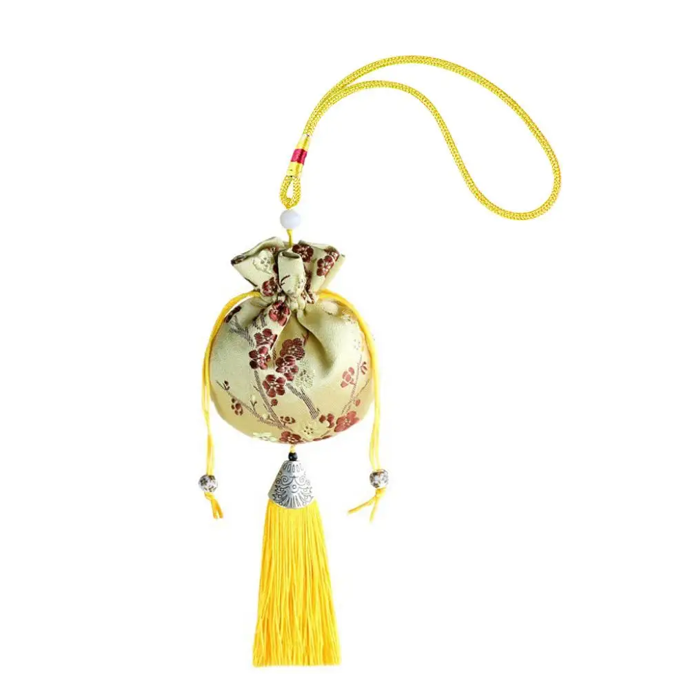 Chinese Style Sachet Jewelry Bag Embroidery Bag Empty Lucky Pendant Women Bag Drawstring Tassel Purse Coin Bag Sachet Vinta U0Q9