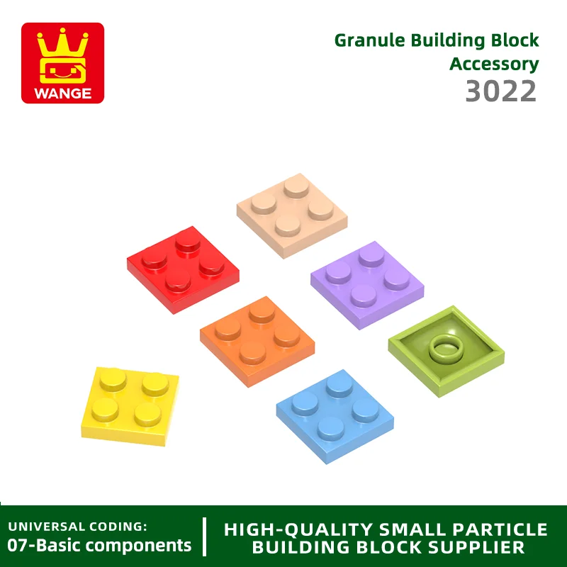 

20PCS/lot 3022 2x2 Basic Building Block Moc Loose Parts Compatible with Brick DIY Children's Toy Assembly Gift Storage Box