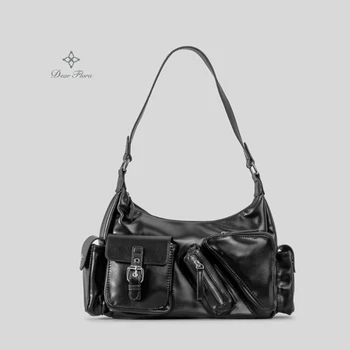 Women's Y2K new locomotive package luxury designer handbags bags fashion large capacity multi-pocket shoulder underarm bag