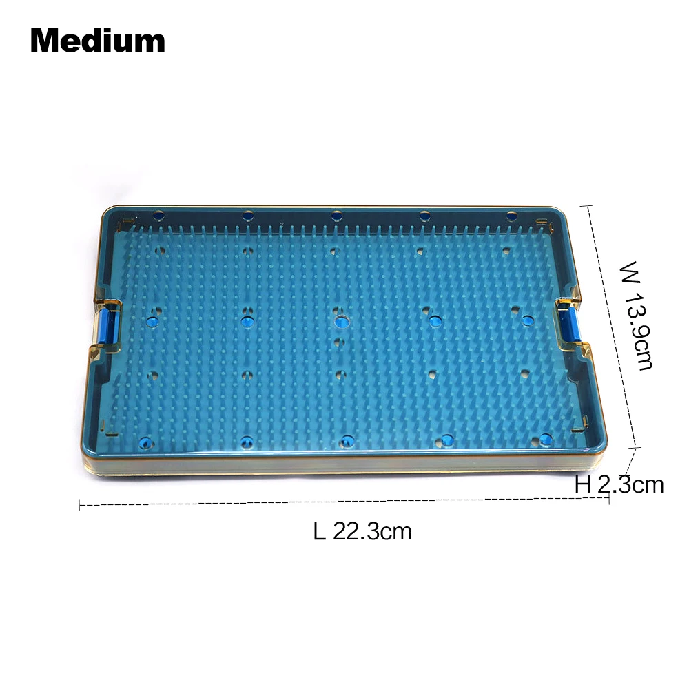 Autoclave Silicone Sterilization Tray Case Box Ophthalmic Dental Surgical Instruments Disinfection Box