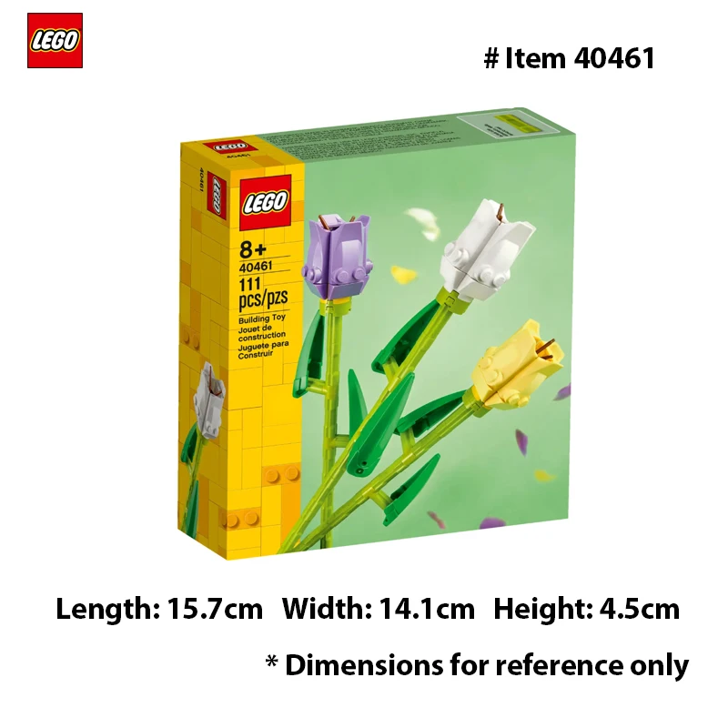 LEGO 40461 Tulips Flower Bouquet 111PCS  DIY Toys For Boys Girl Children Gift ages 8+