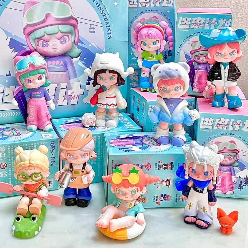 

Новая серия Dora Anime Fourth Generation Escape Plan Blind Box KAwaii Bad Girl, аниме-фигурка, милые рождественские украшения, подарки