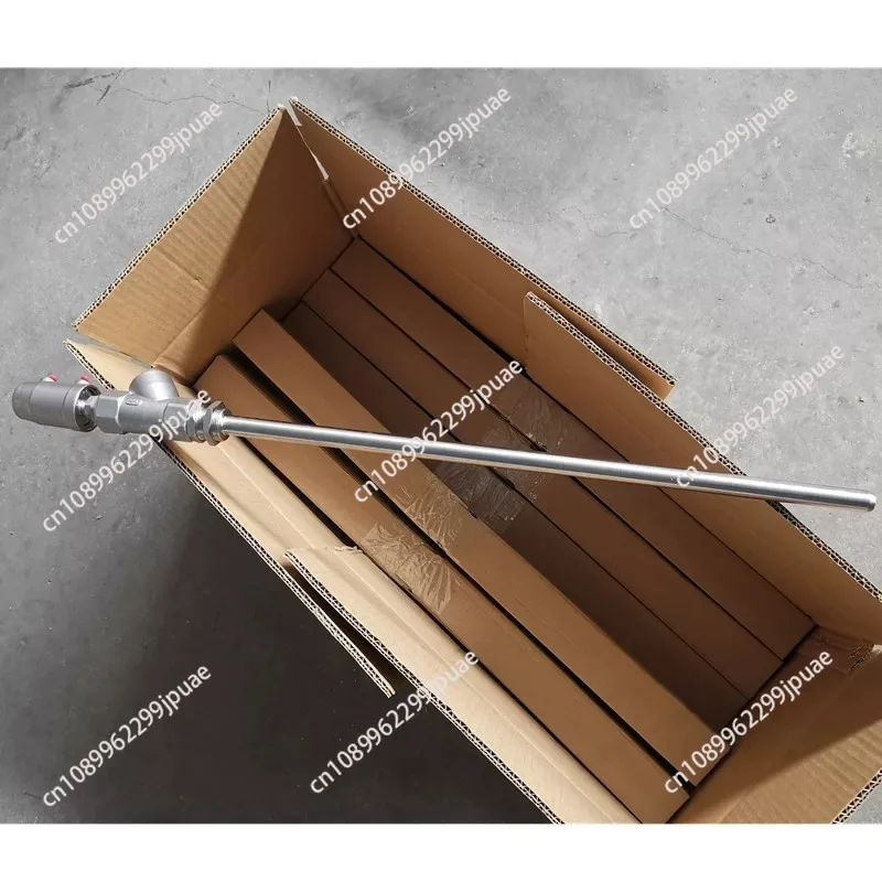 Extended rod 500mm/127mm liquid filling valve Feeding valve 4 points pneumatic filling head Discharging nozzle valve