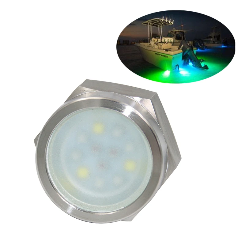 

1/2" NPT Drain Plug Boat Underwater Lamp IP68 60W LED Marine Yacht Light Seawater Threaded Swimming Pool Verlichting Boot