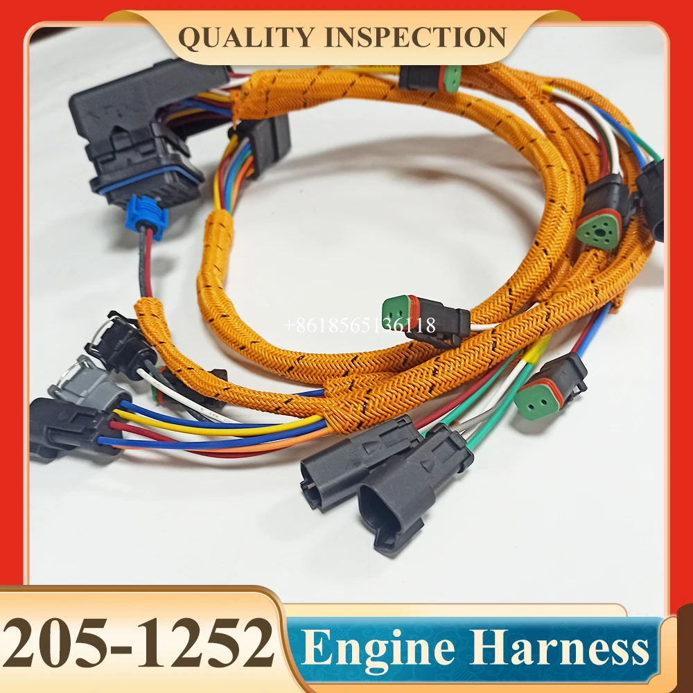 

205-1252 2051252 Engine Wire Harness For Caterpillar 3126B 3126E Engine Harness