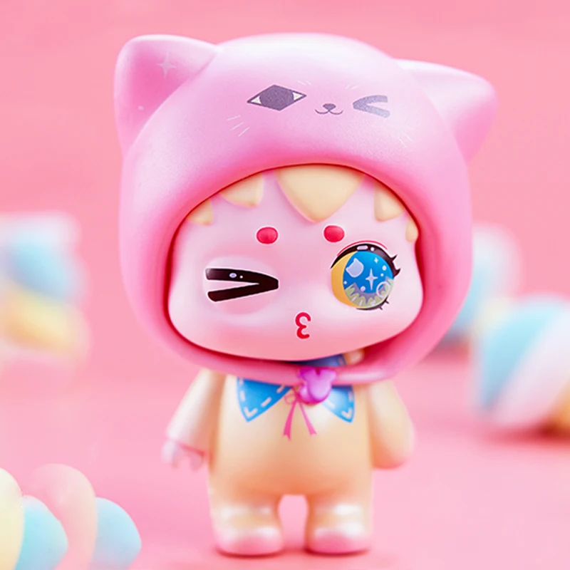 Original Kibbi Hood Cosplay Series Blind Box Confirm Style Cute Anime Figure Tide Play Model Ornament Kids Toy Collectible