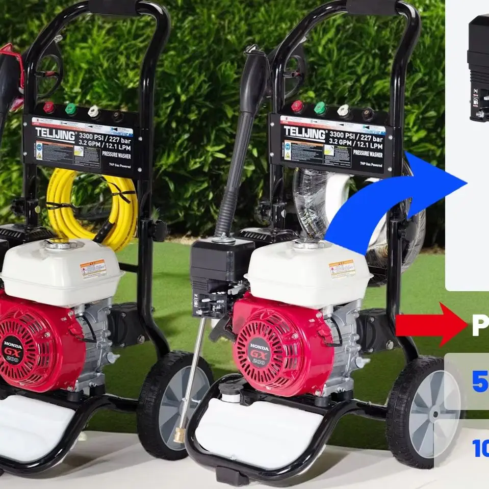 7Hp Petrol High Pressure Washer Machine 212cc Cleaning Equipment For Personal Using Multifunctional 3100psi/213bar