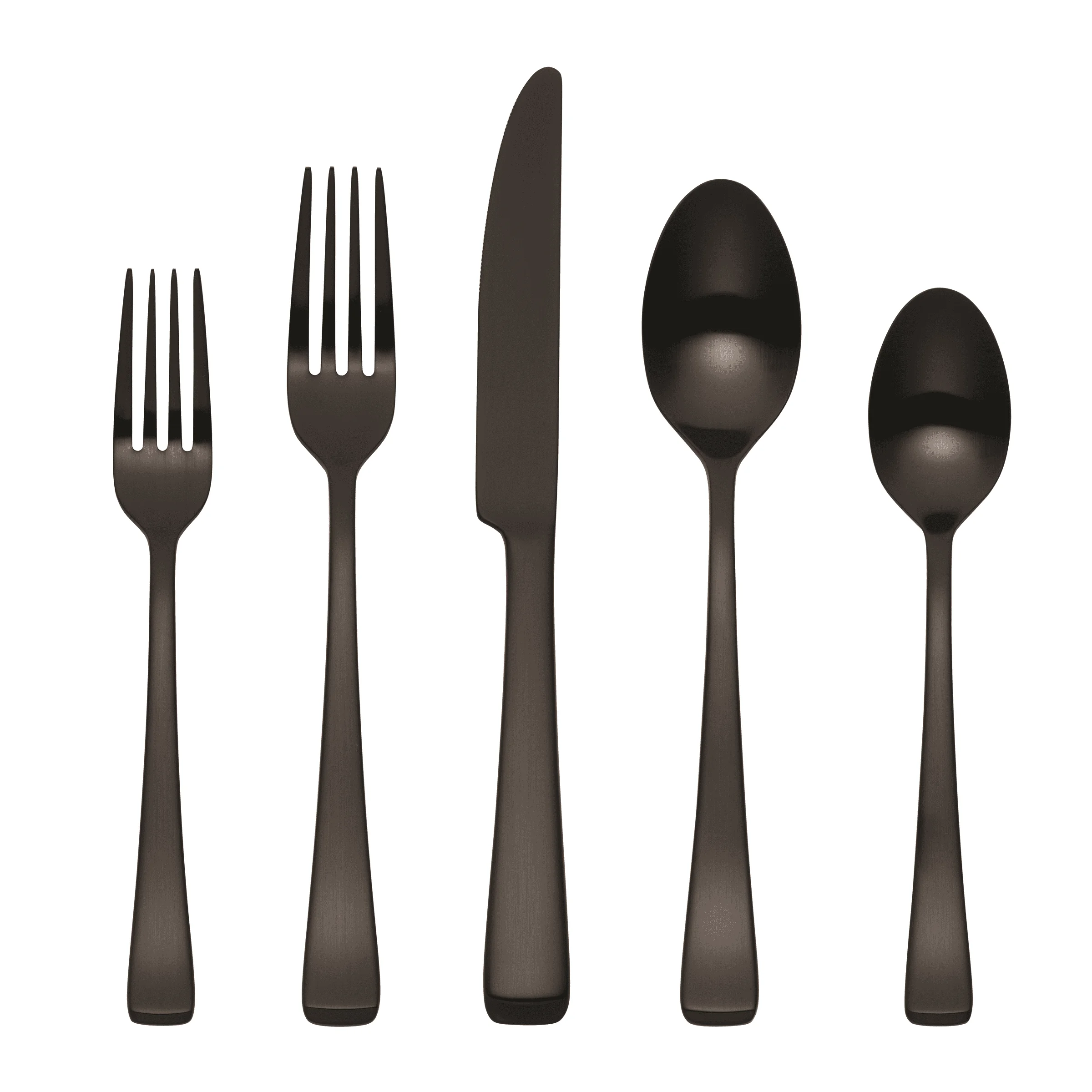 

Harding 20-Piece Black Satin Stainless Steel Flatware Set (Service for 4)