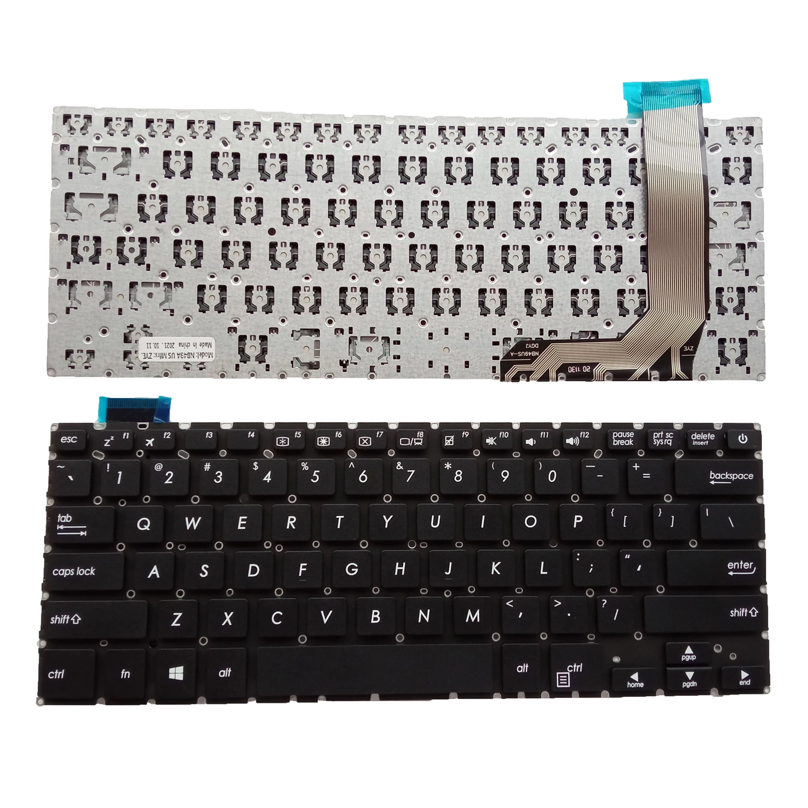 

US Laptop Keyboard for ASUS X407 X407M X407MATPN- Q211X407UBR X407UA X407UB A407 no pointer no backlight