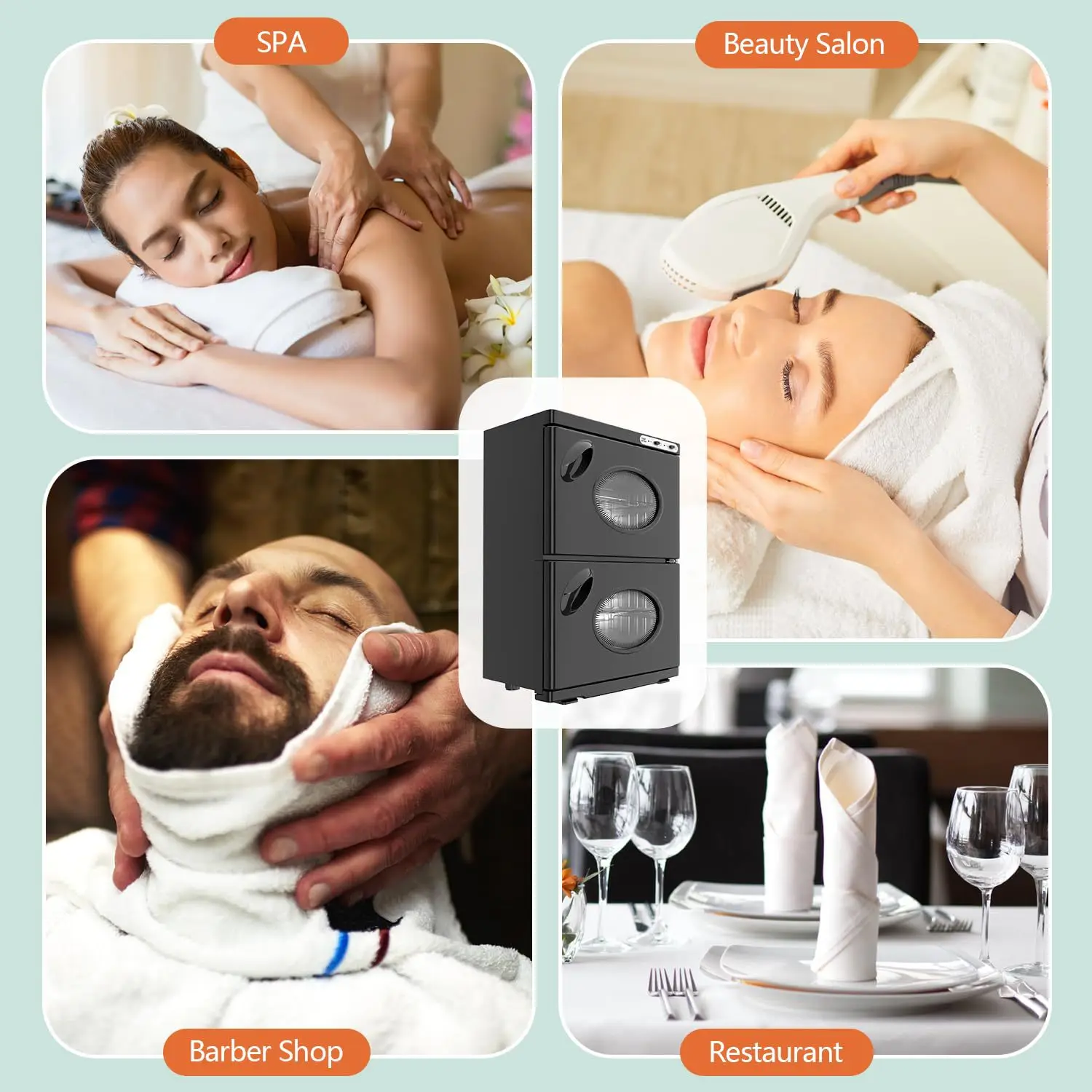 高温加熱滅菌キャビネット 新型二層式タオル消毒機 家庭用ケア・美容・パーソナルケア向け