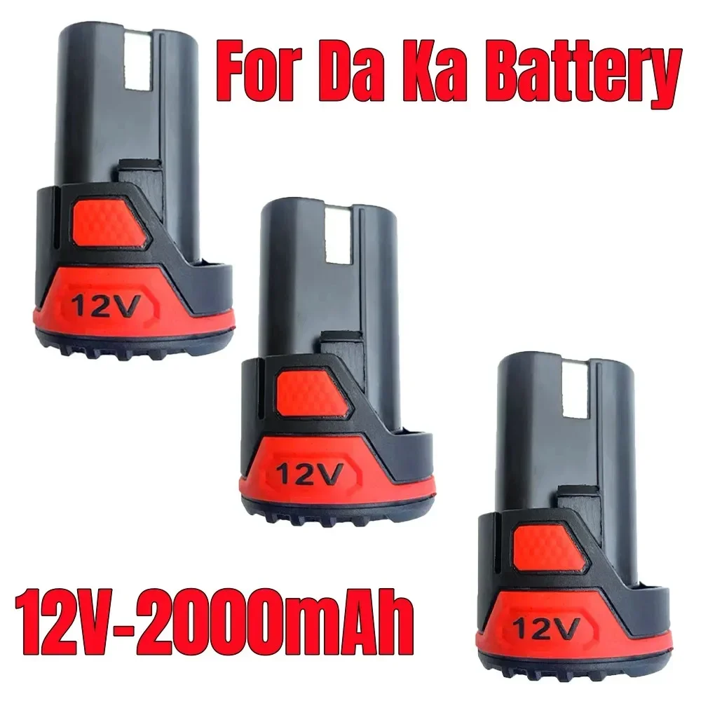 For Da Ka Electric Tool Drill Bit Screwdriver With Large Capacity Rechargeable Lithium-Ion Battery, 12V, 2000mAh