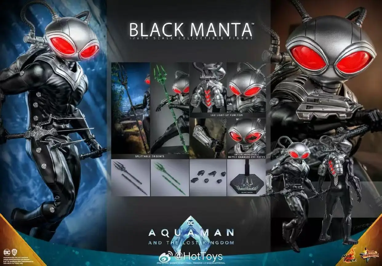 Neue Original Hot Toys Marvel BLACK MANTA MMS739 Actionfiguren Spielzeug Geschenke Sammlung