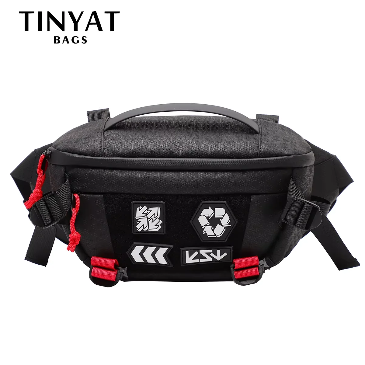 

TINYAT Man Waist Bag Pack Large Capacity Waterproof Crossbody Bag Travel Sports Chest Bag Men Phone Fanny Pouch Multifunction