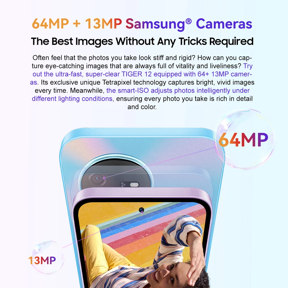OSCAL TIGER 12 Smartphone, 24GB+256GB (espandibile fino a 1TB TF