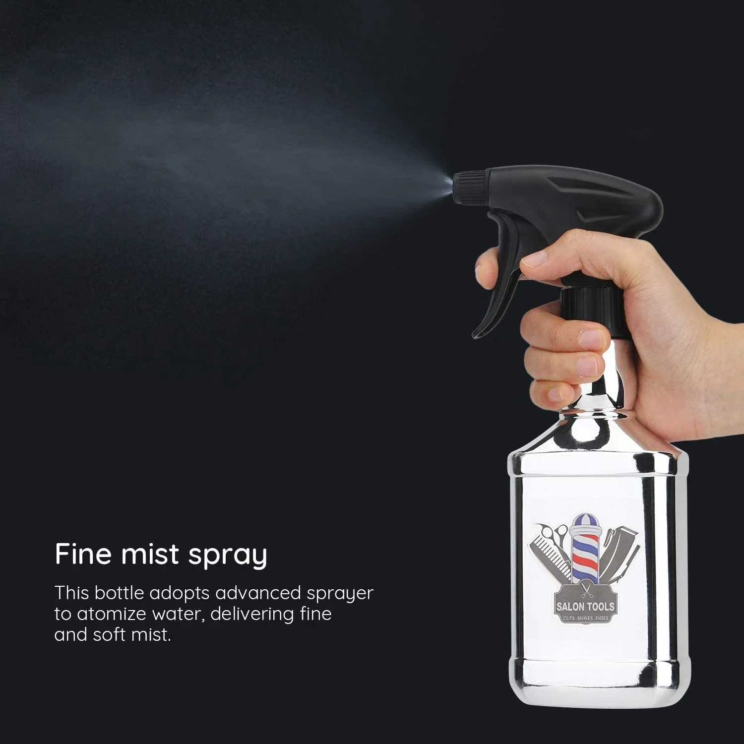 Salon Cleaning Spray Bottle Refillable Bottle Watering Can Hairdressing Sprayer Fine Mist Spray Bottle Oil Head Bottle Spray