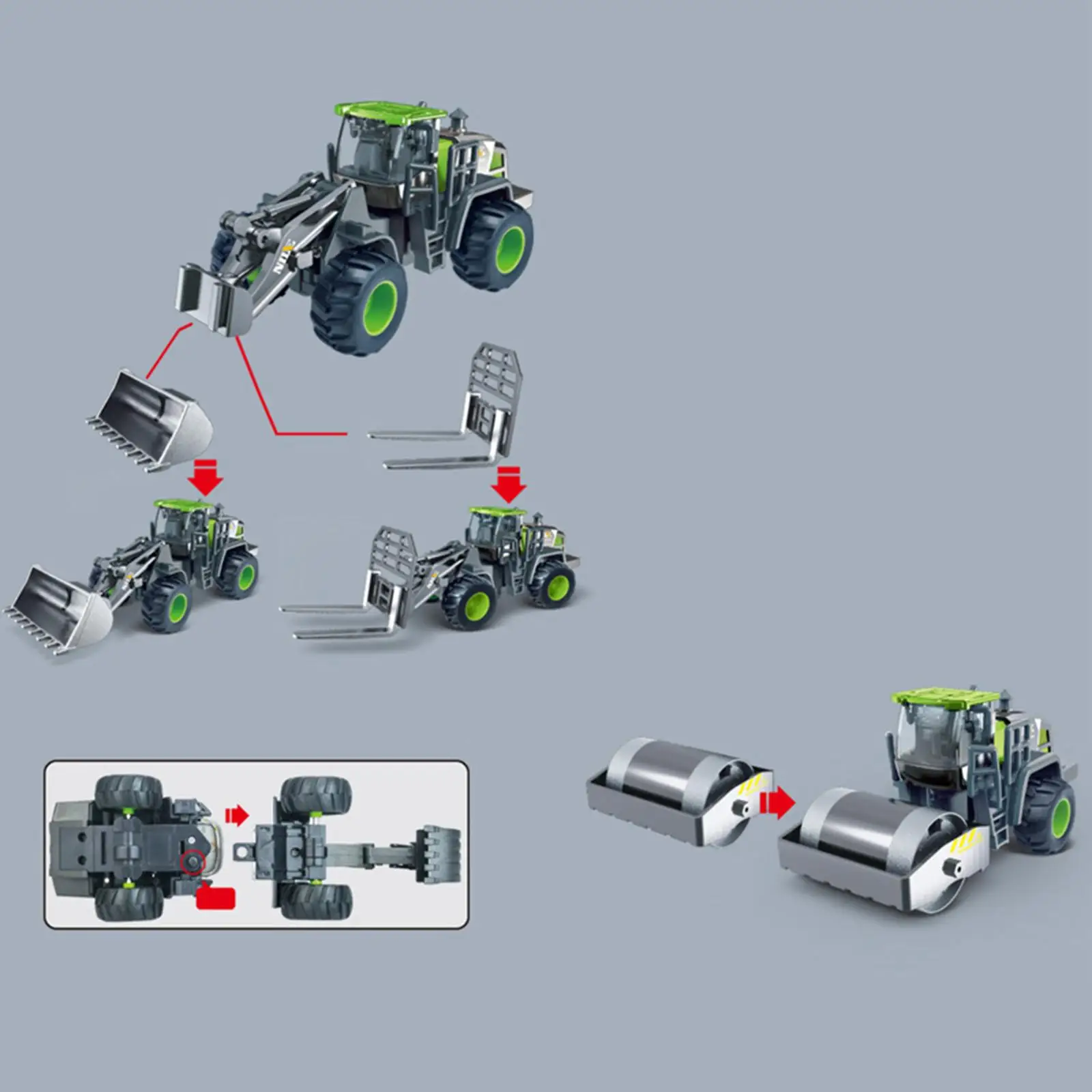 Kids Toy Excavator Car Alloy Mini Engineering Vehicle Truck Model Educational Gift for Boys