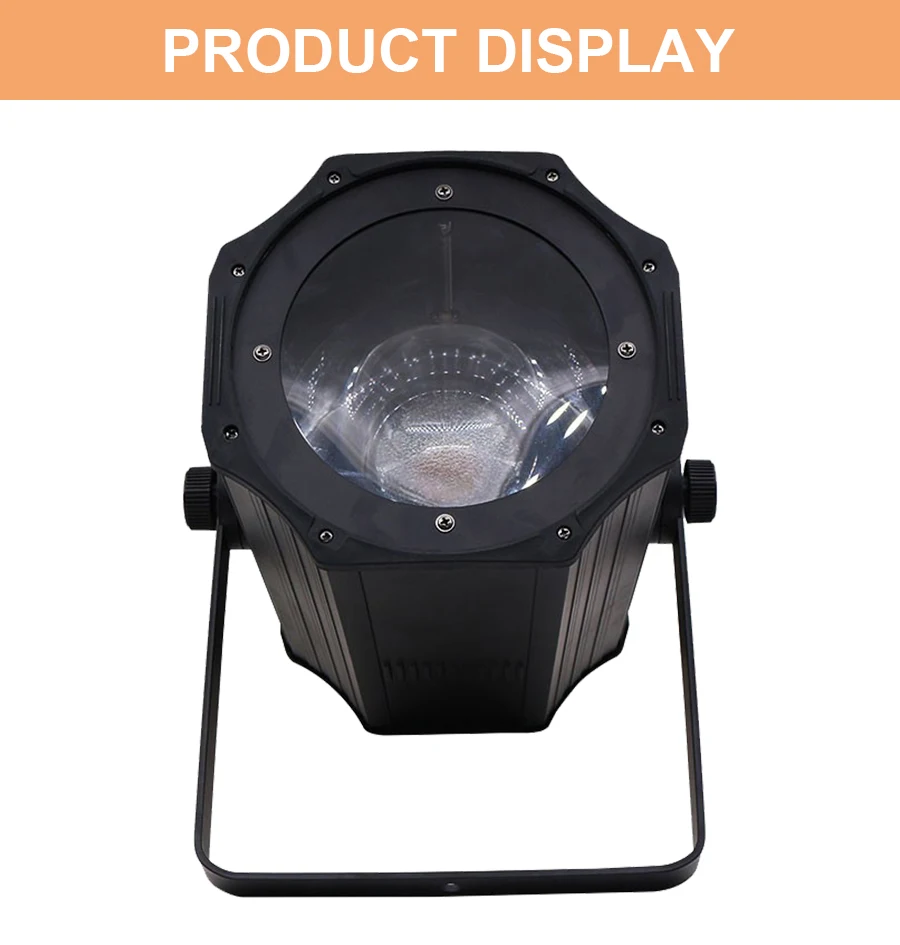 LED PAR-Scheinwerfer COB 200W Linear Zoom Spotlights Wash Lights mit Flügeln Warmweiß (3000K) & Kaltweiß (5700K) Bühnenlicht DMX – Detail 5