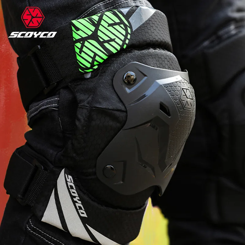 SCOYCO Motorcycle Knee Pads Short Lightweight Knee Pads Protective Knee Pads Rodillera de motocicleta