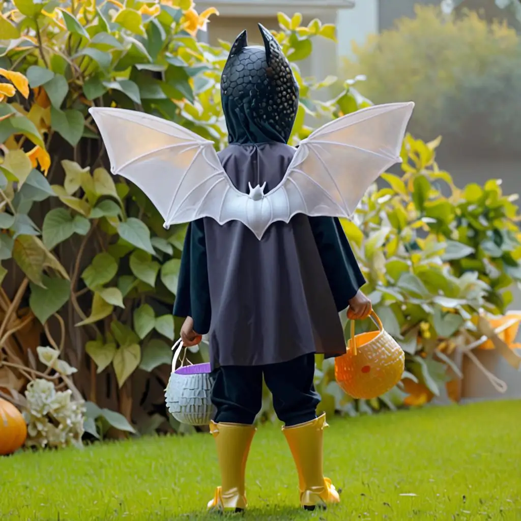 뱀파이어 박쥐 코스프레 날개 할로윈 의상 카니발 테마 파티 드레스 업 액세서리 용 광택 악마 날개 광택 박쥐 날개